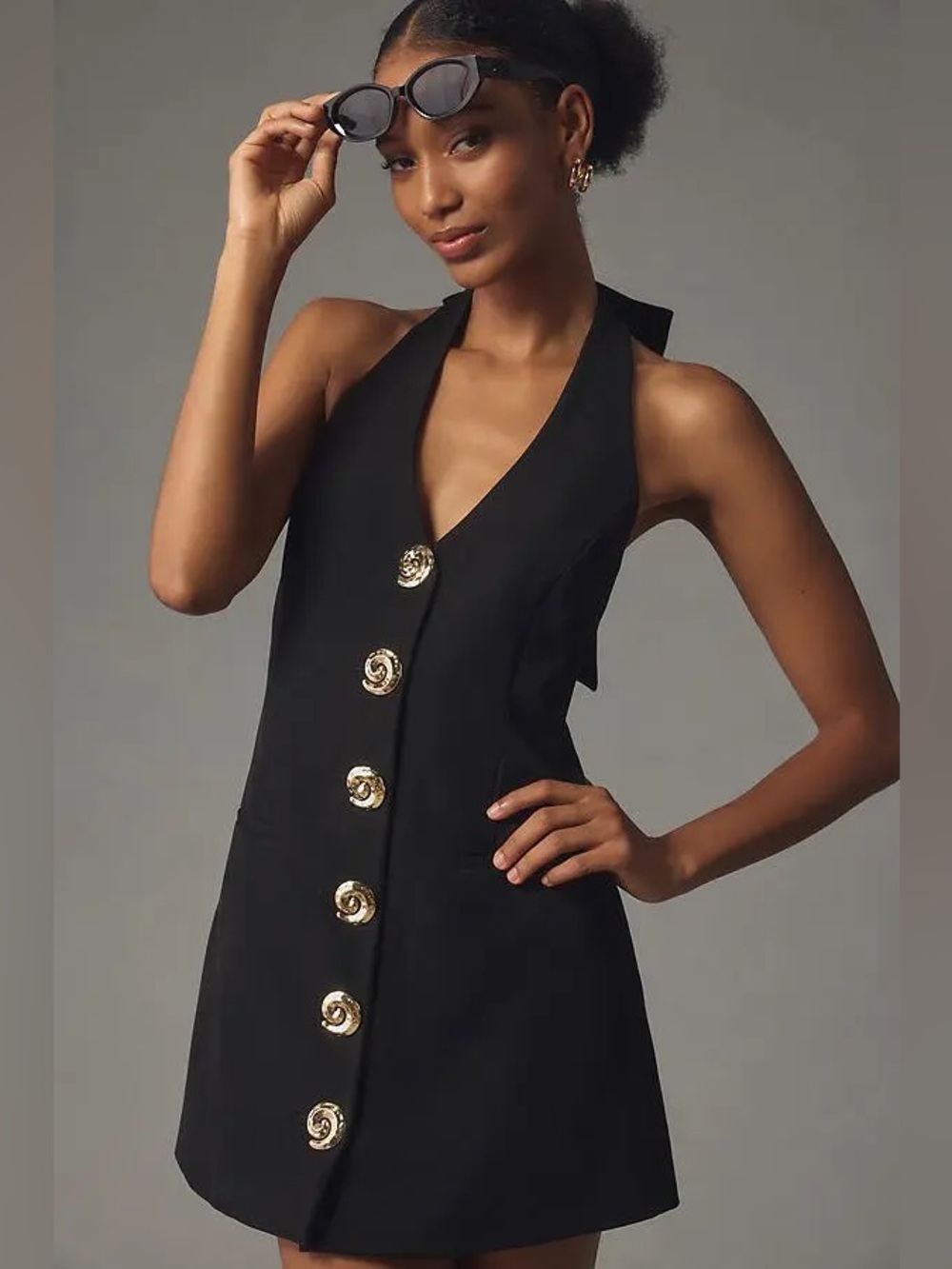 The Wolf Gang Irida Vest Dress Black XS S M NEW